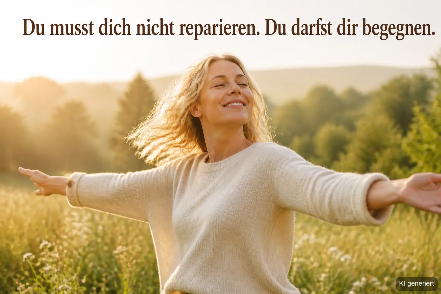 Frau mit Hand auf dem Herz, inneres Kind heilen, emotionale Heilung im Februar