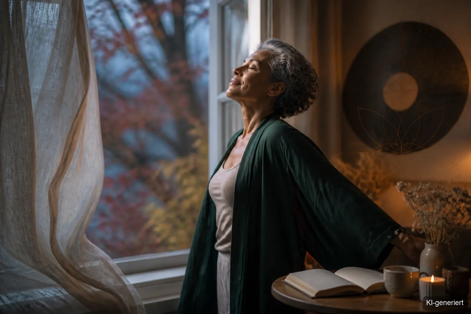 Abendritual im Oktober: Fenster öffnen und loslassen als Teil der Abendroutine